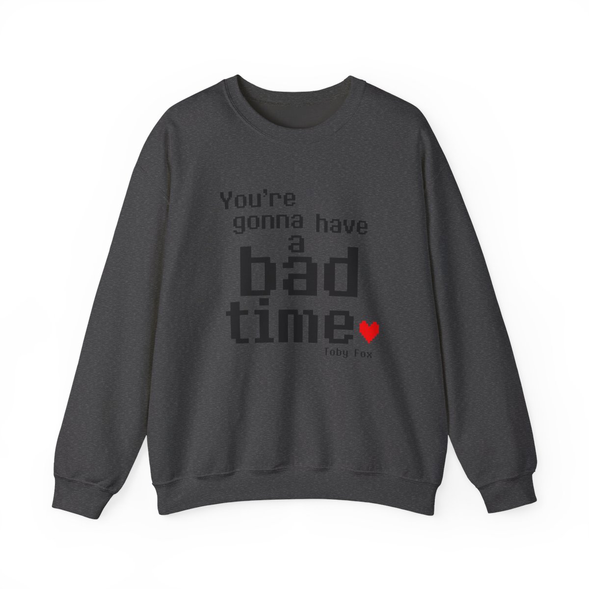 Undertale "re gonna have a bad time" Crewneck - alternate angle 2, merchandise